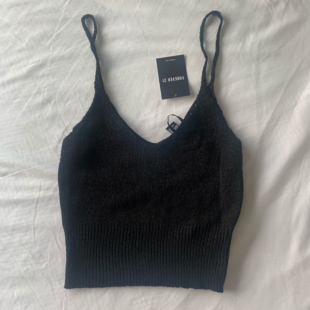 NWT Forever21 Crop Sweater Tank